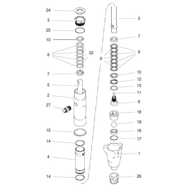Corps clapet de pied pompe. rep1