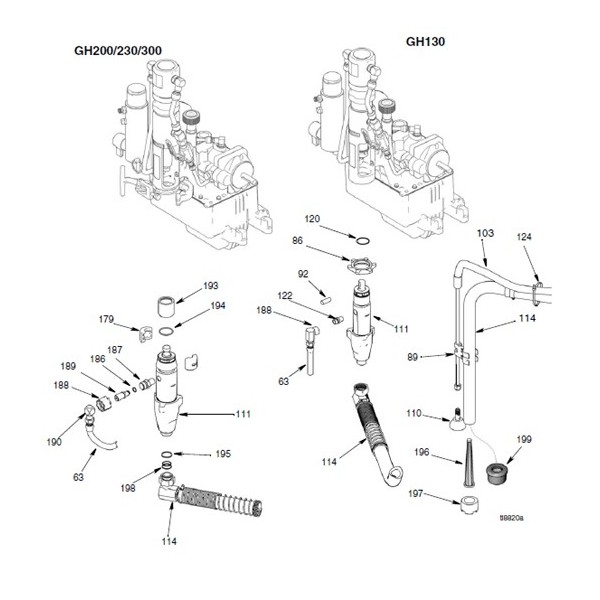 kit recyclage GH130. rep103