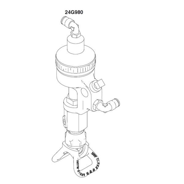 Pistolet à peinture automatique Airless double effet