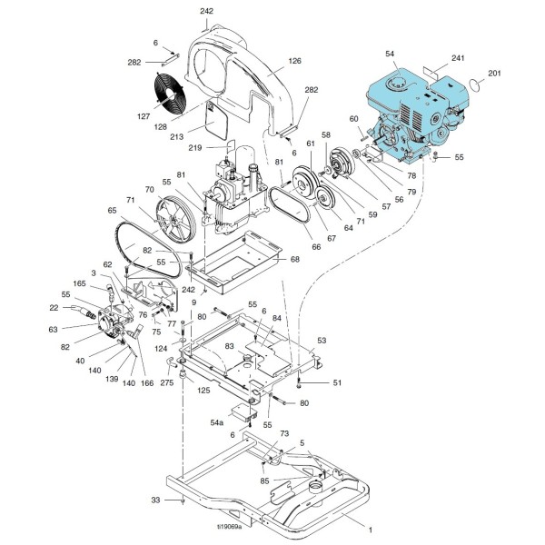 Moteur Honda GX270 9cv