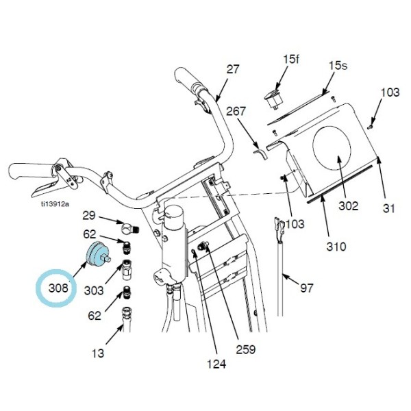 Manomètre Haute pression. rep308