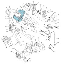 MOTEUR A   ESSENCE 4.0 HP HONDA GX120