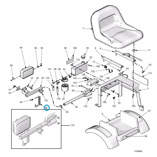 Corde d'alimentation, lampe Line Driver (262004 et 262005)