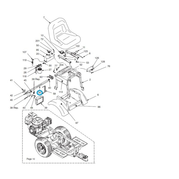 Bras suppport phare Line Driver 233725