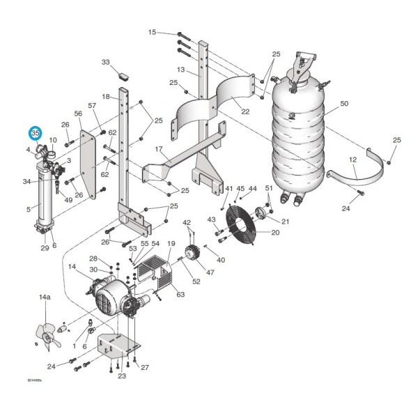 Pressure Gauge air (BSP) kit billeur