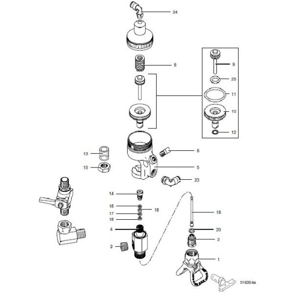 Pistolet à peinture automatique Airless double...