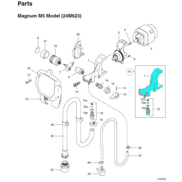 Kit reparation  complet pompe Magnum 240V