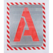 Pochoirs chiffres en zinc BAT