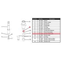 Cage à bille clapet aspiration Airlessco
