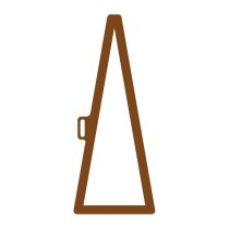 Pochoir tête de flèche tout droit