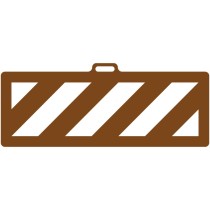 POCHOIR HACHURES ZEBRAS 50 CM - CONTREPLAQUÉ