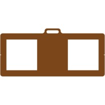 POCHOIR CARRES CEDEZ LE PASSAGE - CONTREPLAQUÉ