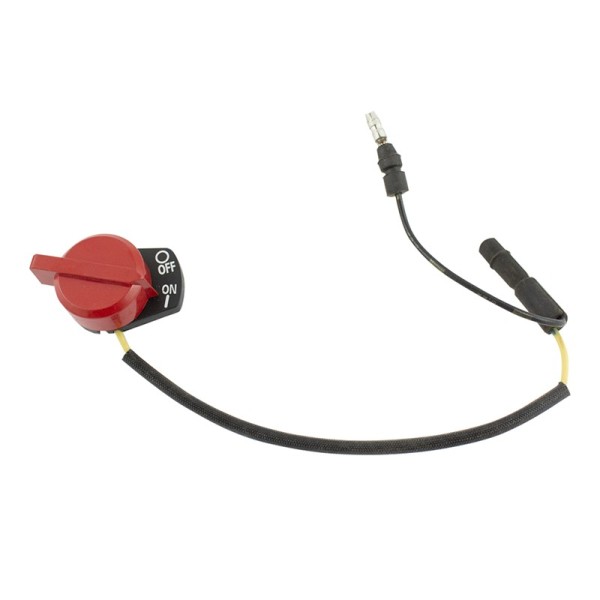 Câble d'arrêt moteur avec bouton d'arrêt rouge Longueur totale 2200 mm -  Réf. 61651