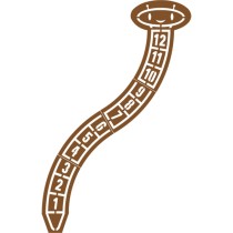 Pochoir chenille géante