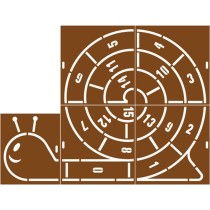 Pochoir escargot géant