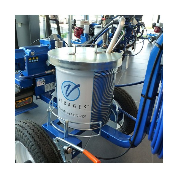 Couvercle de seau métallique avec poignée