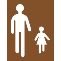 Pochoir aire piétonne