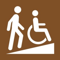 Pochoir rampe d'accès PMR