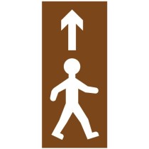 Pochoir piéton avec flèche...