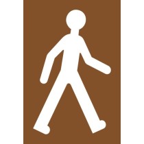 Pochoir piéton urbain