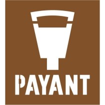 Pochoir horodateur payant