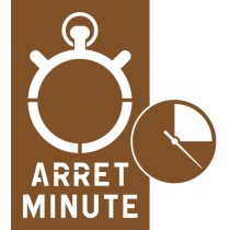 Pochoir arrêt minute avec...