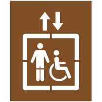 Pochoir ascenseur PMR
