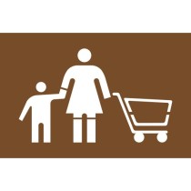 Pochoir famille chariot