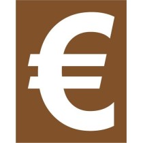 Pochoir sigle Euro