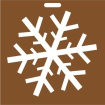 Pochoir flocon de neige