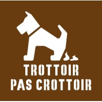 Pochoir trottoir pas...