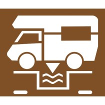 Pochoir vidange camping car