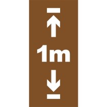 Pochoir distance 1 mètre