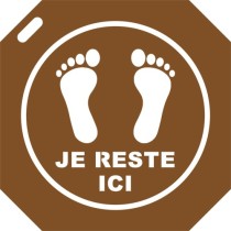 Pochoir enfants je reste ici