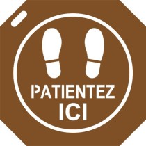 Pochoir patientez ici