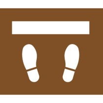 Pochoir empreinte de pas...