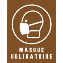 Pochoir masque obligatoire...