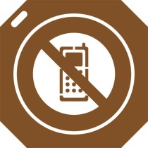 Pochoir téléphone interdit