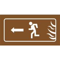 Pochoir sortie de secours...