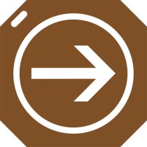 Pochoir panneau obligation B21