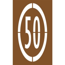 Pochoir B14 vitesse 50 km/h