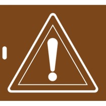 Pochoir panneau danger A14