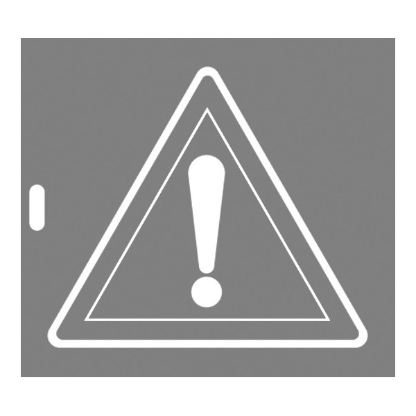 Pochoir panneau danger A14