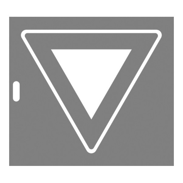 Pochoir panneau priorité AB3a