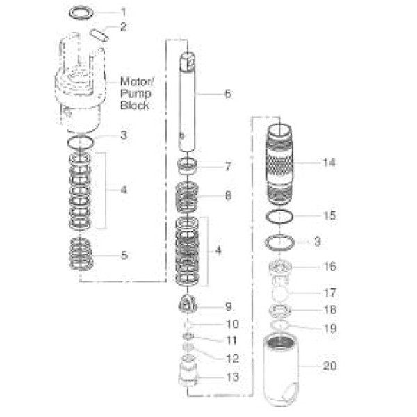 Cage bille Powrliner 6900 XLT/8900 XLT/9900 XLT