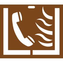 Pochoir téléphone incendie