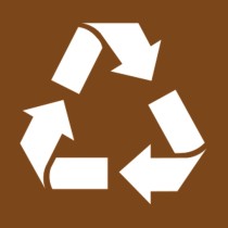 Pochoir logo recyclage