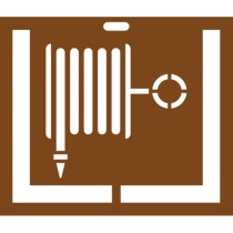 Pochoir lance incendie