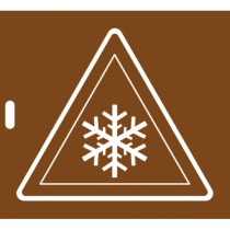 Pochoir panneau risque de...