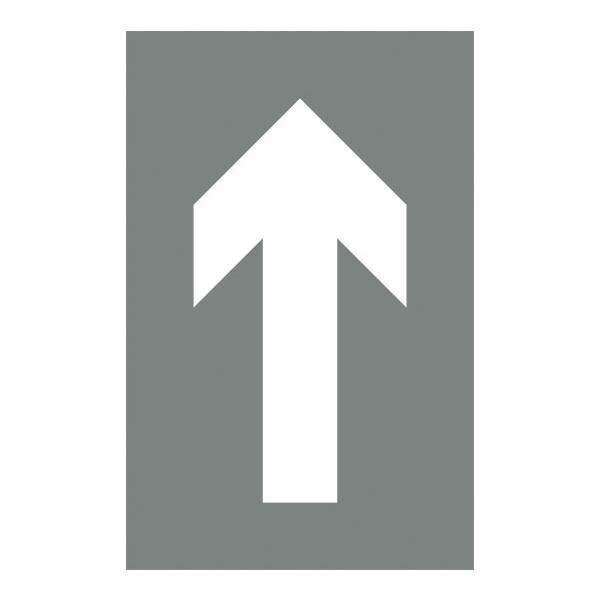 Pochoir petite flèche droite biseautée